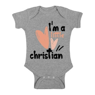 Baby Boy Shirts - NB 6M 12M 18M 24M - I'm a Little Christian Bodysuit