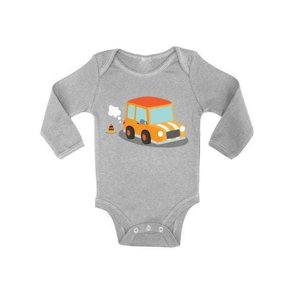 Baby Boy Shirts - Newborn 6 - 12 - 18 Months - Car Long Sleeve Bodysuit