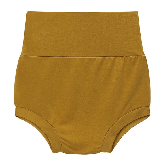 Baby Boy Shorts Casual High Waist Elastic Sport Solid Color Spring Summer Shorts Clothes Home Briefs Yellow 0-3 Months