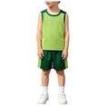 thumbnail image 1 of Baby Boy Sleepwear Set Hero Tee Shorts 18-24 Months 2-3 Years 3-4 Years Skin Friendly Breathable Lightweight Fabric Stretchy Band Daily Wear Easy Care (11-12 Years,Green), 1 of 6