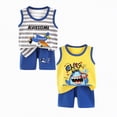 thumbnail image 1 of Baby Boy Summer Clothes Shorts Toddler Boys' Short Sets 3T Boys Summer Clothes Kids Summer Funny Letter Outfits Shirt Short Sets Toddler Boy Clothes, 1 of 6