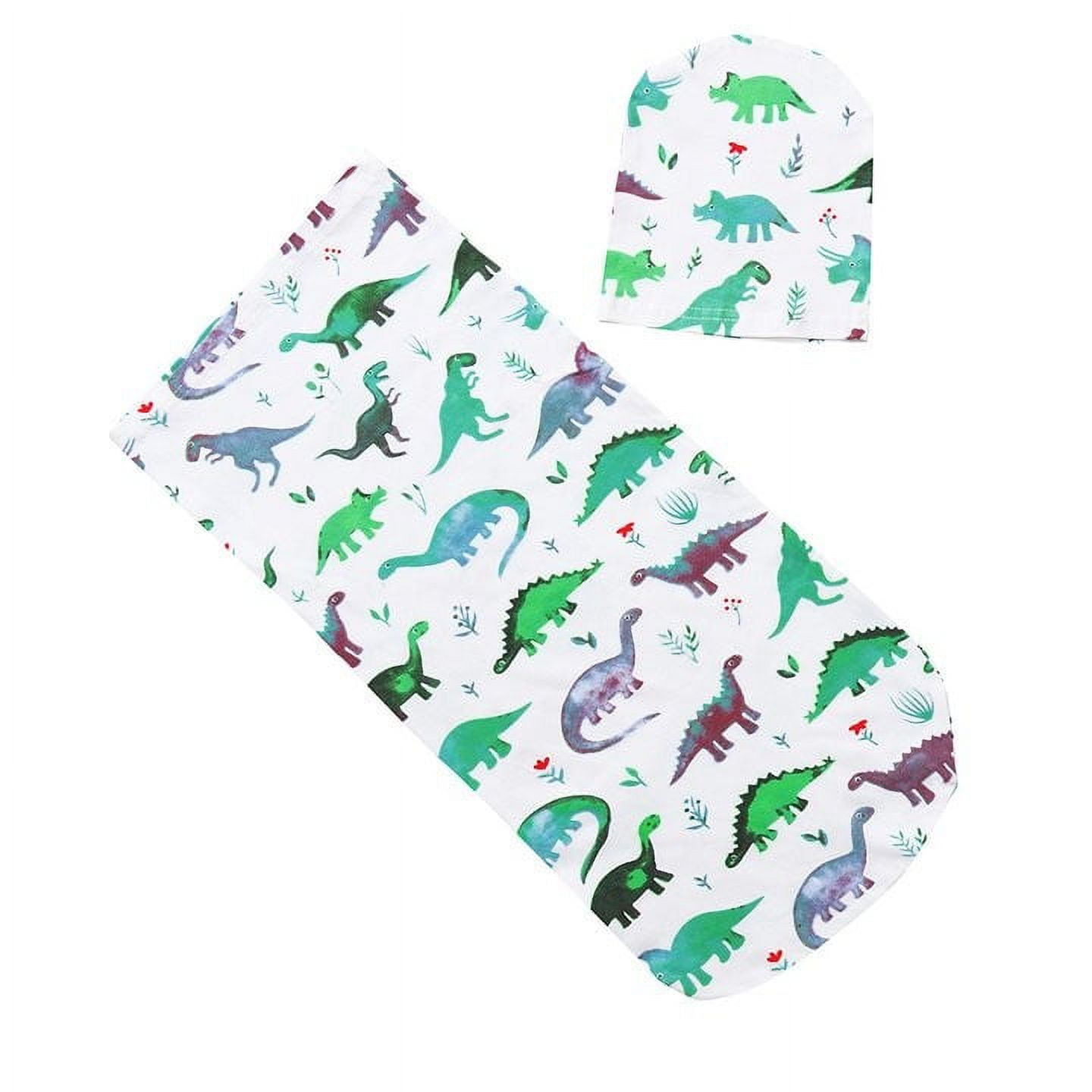 Baby Boy Swaddle Blanket Sleeping Swaddle Muslin Wrap Hat Set Baby Care