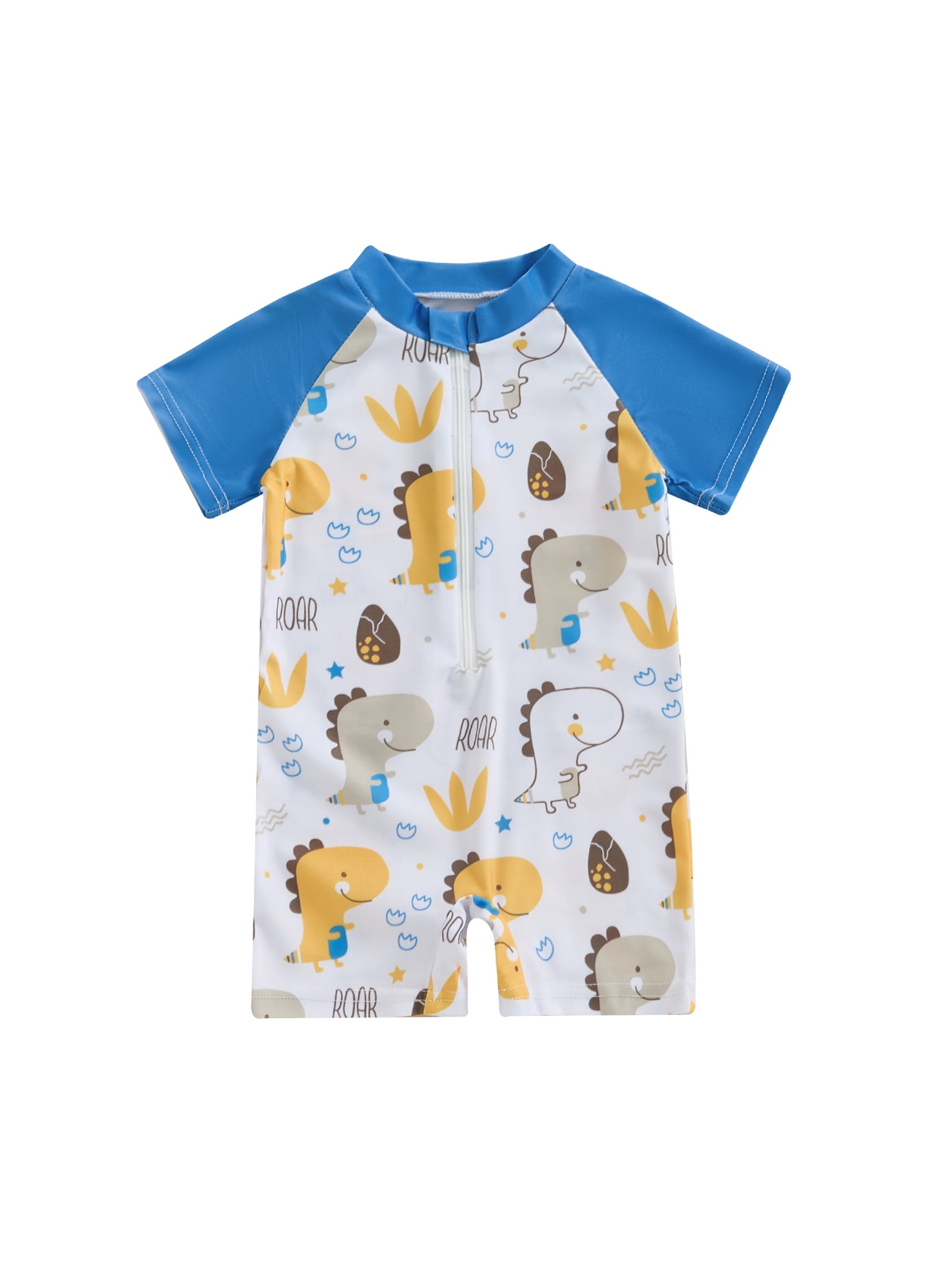 Baby Boy Swimsuit Toddler One Piece Zipper Bathing Suit Infant Rash