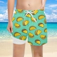 thumbnail image 1 of Baby Boy Swimsuit Youth Boys Cartoon Crocodile Pineapple Print Swim Trunks with Drawstring Bathing Suits for Girls Light Green 5-6 Years, 1 of 4