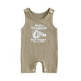 thumbnail image 1 of Baby Boy Tank Romper Casual Letter Fist Print Round Neck Sleeveless Jumpsuit Infant Toddler Summer Clothes, 1 of 10