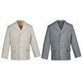 thumbnail image 1 of Baby  Boy Teen Wedding Party Tuxedo Suit Pinstripe Taupe or Gray Jacket Sm-20, 1 of 3