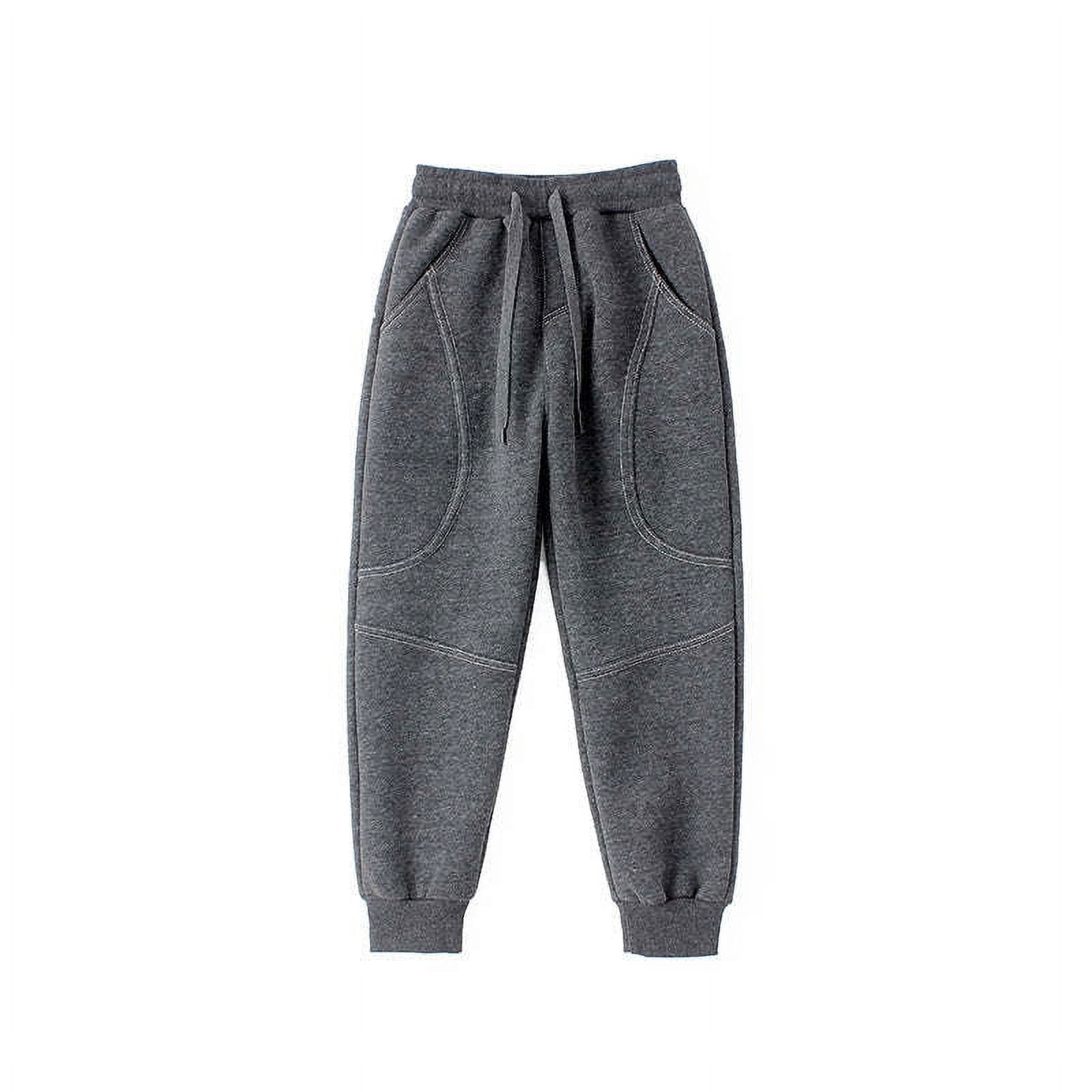 Baby Boy Thermal Pants Solid Color Stay Warm Stylish