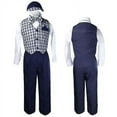 thumbnail image 1 of Baby Boy Toddler Eton Formal Vest Set Suits Outfits Navy Blue S M L XL 2T 3T 4T, 1 of 5