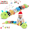 thumbnail image 1 of Baby Boy Toys for 0 3 6 9 12 Months, Soft Tummy Time Toy with Multi Textures,Rattle,Crinkle,Newborn Baby Stuffed Animal Toy, Baby Gift,Caterpillar, 1 of 7