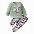 thumbnail image 1 of Baby Boy Winter Clothes Kids Boys Fall/Winter Round Neck Long Sleeve Elastic Waist 6M 1T 2T 3T Everyday Outfit Set 2 Piece, 1 of 9