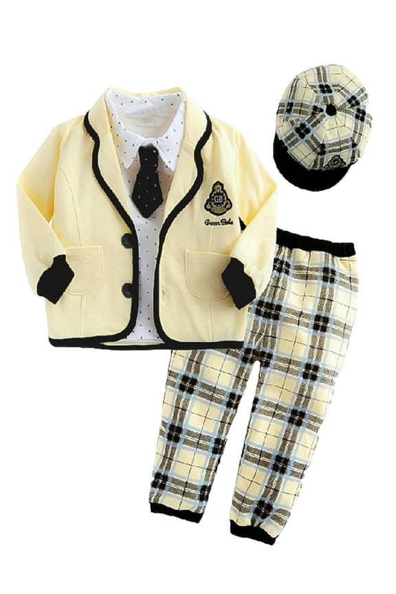 Baby Stylish Yellow & Black, Outfit Set (Boy's), 5-Piece Set, Sizes 6-12 Months