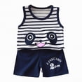 thumbnail image 1 of Baby Boy's Clothing Boys 2PCS Shorts Set Kids Unisex Spring Summer Cotton Animal Print Short Sleeved Running Suit 18-24 Months 2t 3t 4t 5t 6t T-Shirt Pocket Pants & Outfit Two Pieces, 1 of 5