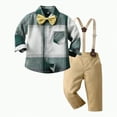 thumbnail image 1 of Baby Boy's Clothing Girl Fall/Winter Plaid Long Sleeve Pocket 6M 12M 24M 2T 3T 4T 5T Everyday Outfit Set 2 Piece, 1 of 5