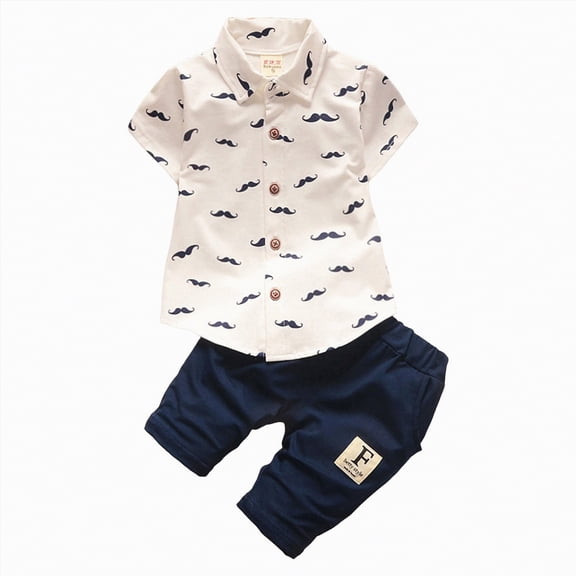 Baby Boy's Clothing Toddler Boy Clothes Set Child Kids Spring Summer Cotton Button Down Printed Sleeveless Basketball 6 12 18 24Months 2T 3T Tops Shorts Pants 2PCS