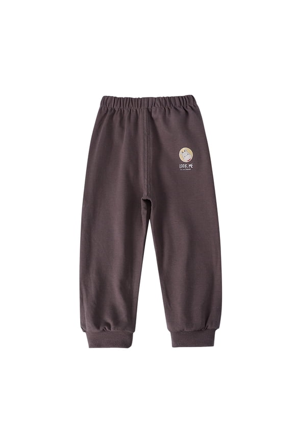 Baby Boy's Pull on Jogger Pants Kids Toddler Girls Sweatpants Cotton Kids Cute 𝐂artoon Elastic Waist Sports Pants
