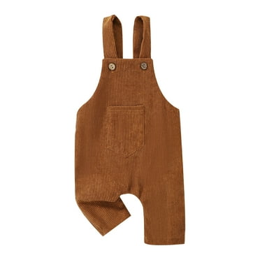 Baby Boy's Shortall Solid Color Overalls Kids Unisex Strap Jumpsuit Bib