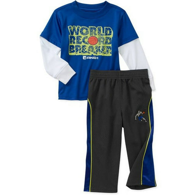 Baby Boys' 2 Piece Graphic Hangdown Tee and Pant Set