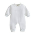 thumbnail image 1 of Baby Boys Bodysuits Long Sleeve Letter Print Fall Winter Romper Cute One-Piece Playsuits For Babys, 1 of 7