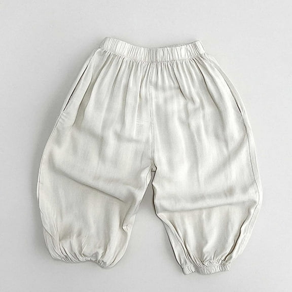 Baby Boys Casual Pants Breathable Outdoor Play Pants Loose Long Pants For Everyday Wear Summer Fall Long Pants Cute Clothing For Girls 6-12 Months