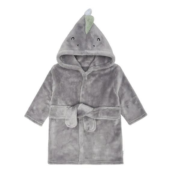 Gerber Baby Neutral Robe, Charcoal Dino