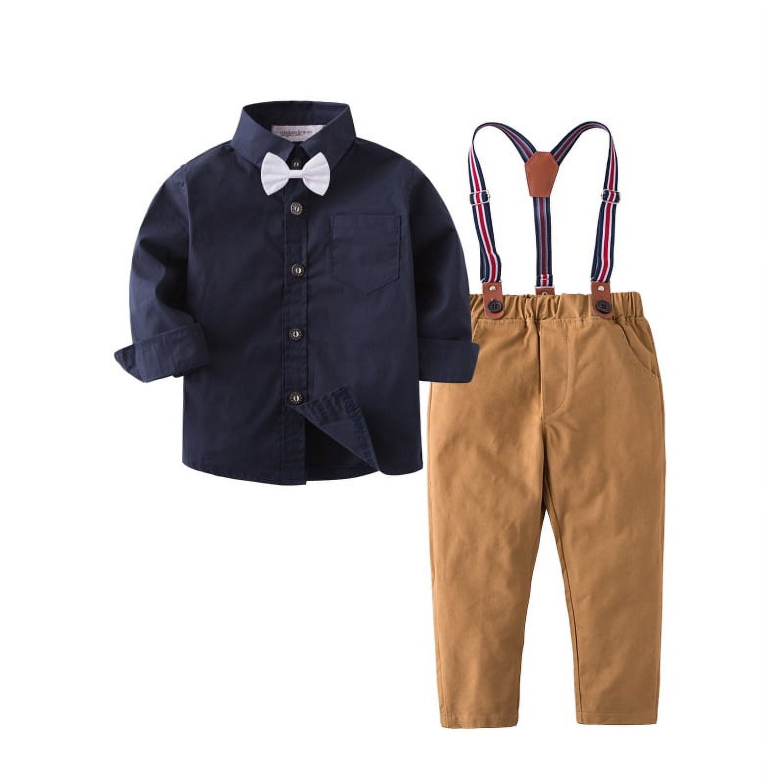 Baby Boys Gentleman Clothes Sets Bow Tie Shirts Suspender Pants Navy Blue Shirt Khaki pants 2 3 Years 4d5b0a95 6fec 4999 9276 24b45ab8dfab.2308b4bec205053187379a4b6d666f59