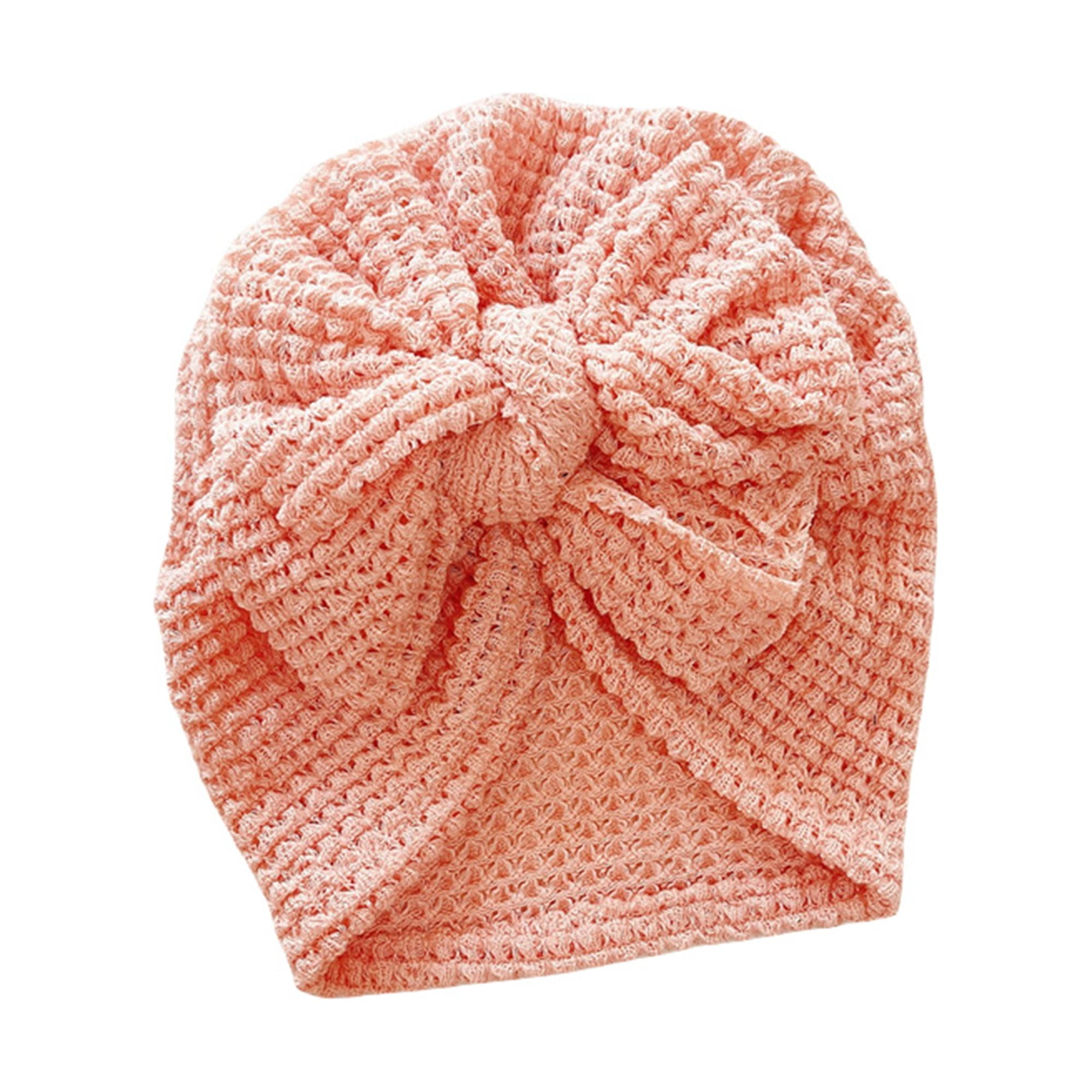 Baby Girls Winter Turban Crochet Bow Knitted Wool Headband
