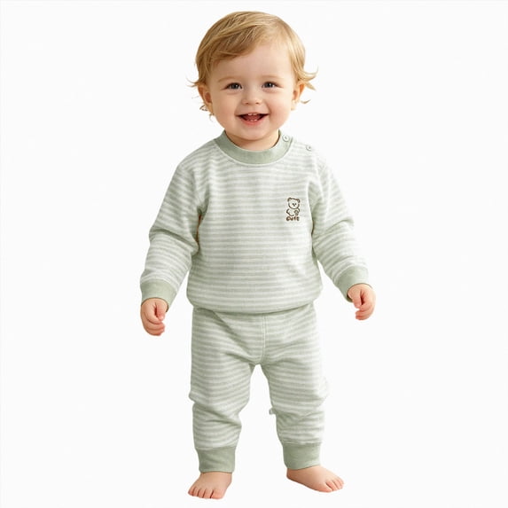 Baby Boys Girls' 2 Piece Made With Cotton Sleepwear Fall Clothes Tracksuit Sweatsuits Set Back-To-School Outfit Set 160