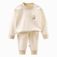 thumbnail image 1 of Baby Boys Girls' 2 Piece Made With Cotton Sleepwear Fall Clothes Tracksuit Sweatsuits Set Back-To-School Outfit Set 90, 1 of 7