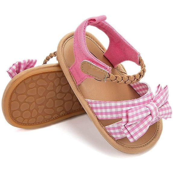 Baby Boys Girls 2 Straps Summer Dress Sandals Infant Shoes Soft Sole Breathable First Walker Newborn Shoes