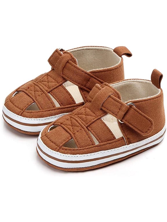 Baby Boys Girls 2 Straps Summer Dress Sandals Infant Shoes Soft Sole Breathable First Walker Newborn Shoes