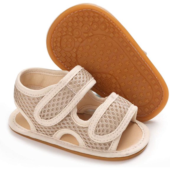 Baby Boys Girls 2 Straps Summer Dress Sandals Infant Shoes Soft Sole Breathable First Walker Newborn Shoes