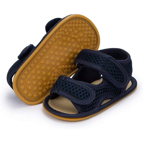 Baby Boys Girls 2 Straps Summer Dress Sandals Infant Shoes Soft Sole Breathable First Walker Newborn Shoes