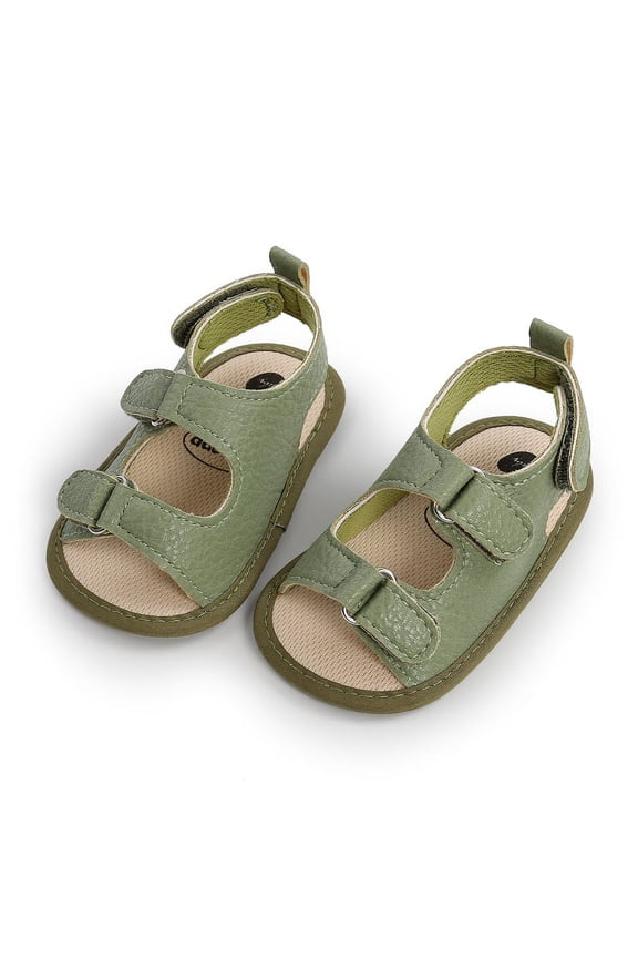 Baby Boys Girls 2 Straps Summer Dress Sandals Soft Sole First Walker Newborn Shoes