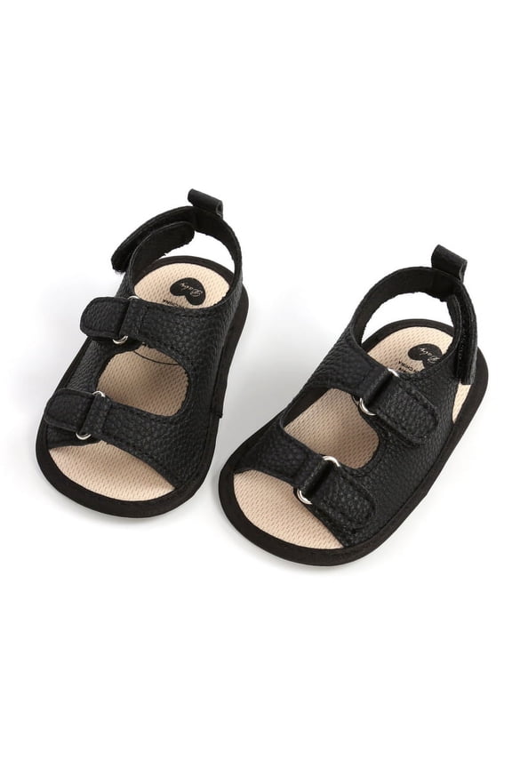 Baby Boys Girls 2 Straps Summer Dress Sandals Soft Sole First Walker Newborn Shoes