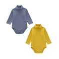thumbnail image 1 of Baby Boys Girls Bodysuit Base Onesie Pajamas Comfortable Long Sleeves Bodysuits Preemie Baby Girl Clothing 2PCS, 1 of 9