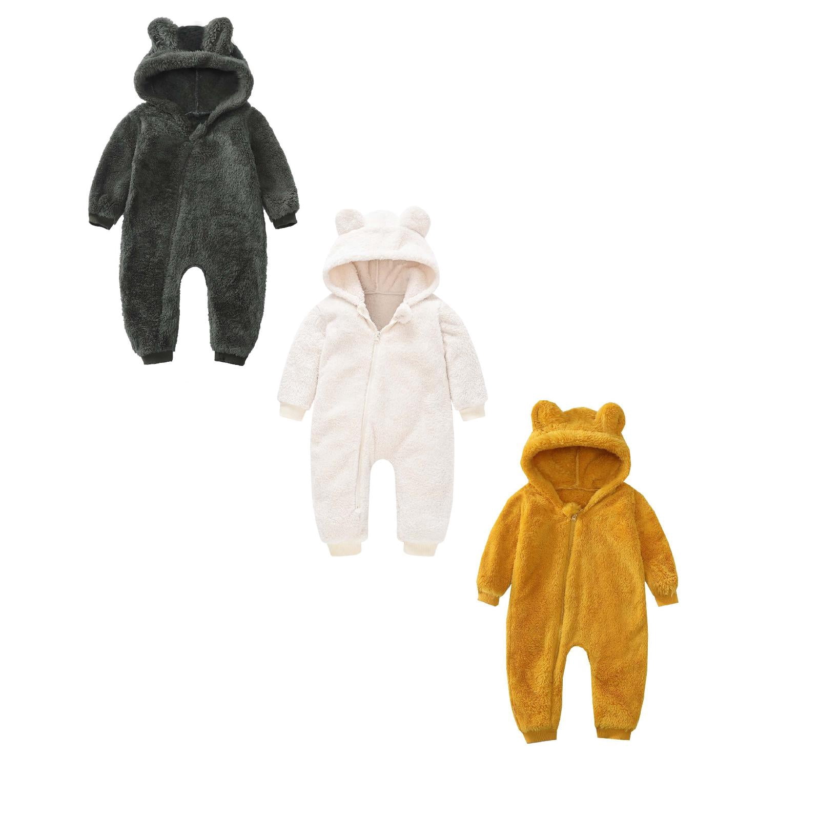 Baby Boys Girls Bodysuit Romper Pajamas Jumpsuit Thin Long Sleeves ...