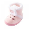 thumbnail image 1 of Baby Boys Girls Boots, Toddler Premium Soft Sole Warm Booties, Winter Plush Cartoon Short Boots for Newborn Infant , Pink, 1 of 6
