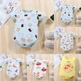 thumbnail image 1 of Baby Boys Girls Bubble Shirt Romper Outfit Short Sleeve Summer Bodysuit Top Newborn Oversized Crewneck Jumpsuit 6-12 Months 12-24 Months 2t 3t 4t 5t 6t 7t 8t 9t Children 12-18 Months, 1 of 3