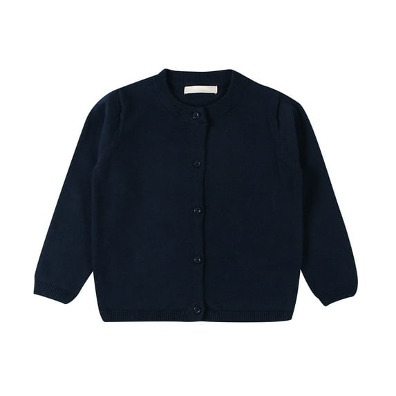 Baby Boys Girls Button-Down Cardigan Toddler Knit Sweater 1-5y Kid Navy 8