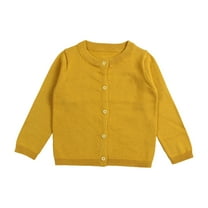 Baby Boys Girls Cardigan Sweater with Button Loose Long Sleeve Shrug Sweaters School Uniforms Kids Knit Sweater Outerwear for Girls Boys 4T