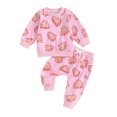 thumbnail image 1 of Baby Boys Girls Christmas Clothes Sets 3M 6M 12M 18M 24M Christmas Tree/Flower Print Crew Neck Long Sleeve Sweatshirts Pants Xmas Outfits, 1 of 10