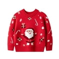 thumbnail image 1 of Baby Boys Girls Christmas Sweater Funny Santa Xmas Holiday Party Knitted Pullover Crewneck, 1 of 1