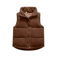Baby Boys Girls Corduroy Vest Kids Fleece Fuzzy Sleeveless Coat