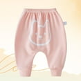 thumbnail image 1 of Baby Boys Girls Cotton Pants Cute Sweatpants For Boys Girls Cute Soft Comfortable Home Casual Pj Bottoms Pink 0-3 Months, 1 of 3