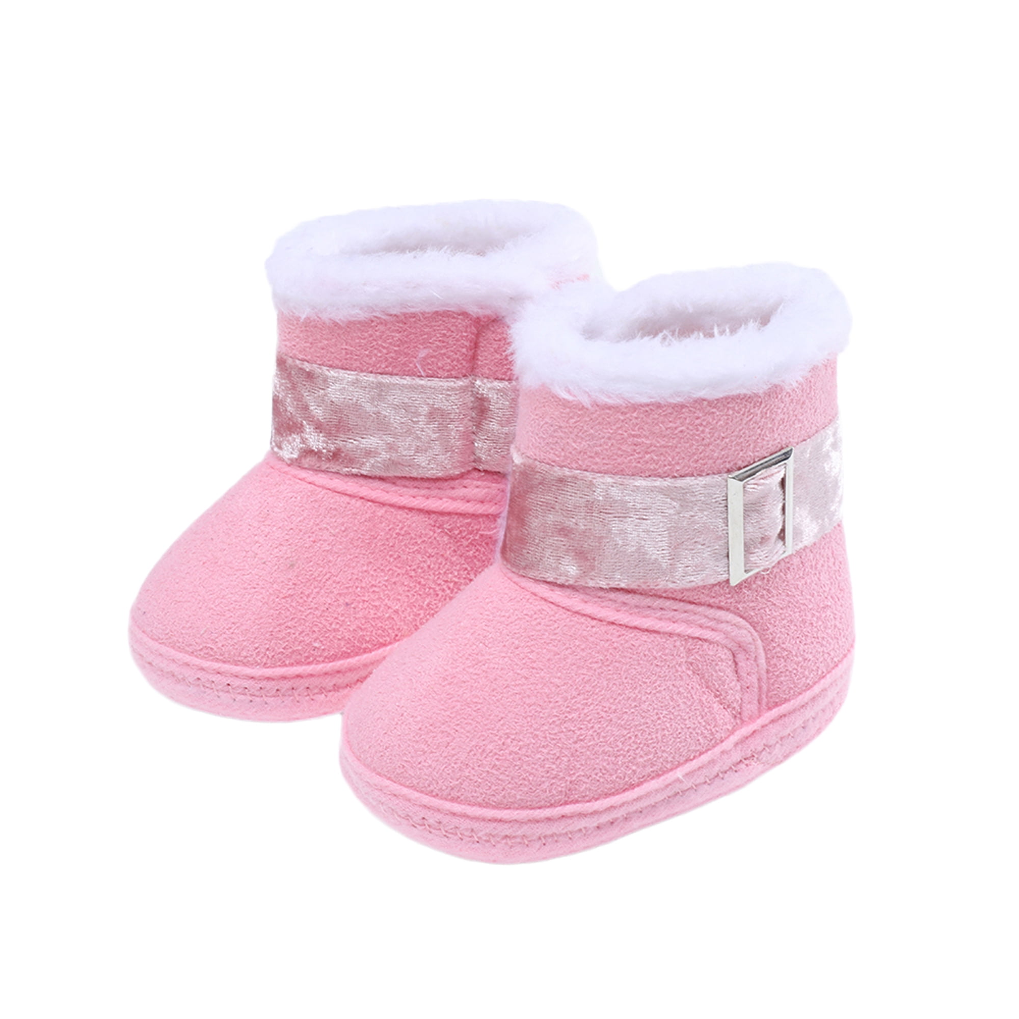 Baby Boys Girls Cozy Fleece Boots Premium Soft Sole AntiSlip Warm Winter Snow Boots