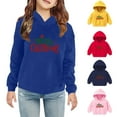 thumbnail image 1 of Baby Boys Girls Cute Christmas Sweatshirt Hoodies Solid Long Sleeve T-Shirt Pullovers Children's Cotton Thin Fall & Winter Tops 2-6 Years Blouses Blue qILAKOG Size 5 Years, 1 of 6