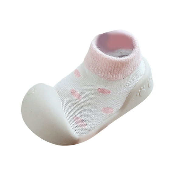 Baby Boys Girls Cute First Walking Shoes Toddler Infant Non Slip Sock Shoes Soft Sole Slip On Sneakers