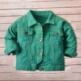 Baby Boys Girls Denim Jacket Kids Toddler Button Down Jeans Jacket Top