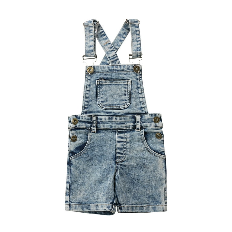 Womens Ripped Dungaree Shorts Denim Short Dungarees Size 8 10 12 14 6 Blue