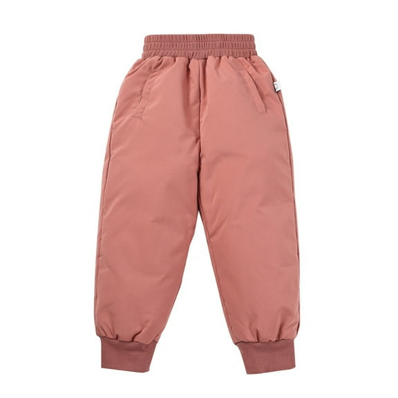 Baby Boys Girls Down Snow Pants Thicken Warm Winter Trousers Windproof Puffer Winter Pants